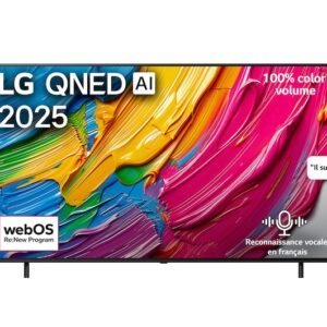 55QNED80A6A || Smart TV LG QNED AI QNED80 4K 55 pouces Télécommande AI Magic Remote HDR10 webOS25 2025