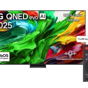 100QNED86A6 || Smart TV LG QNED evo AI QNED86 4K 100 pouces 120 Hz Télécommande AI Magic Remote webOS25 2025