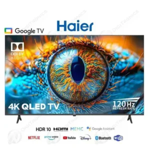H50S80EUX || Téléviseur Haier H50S80EUX QLED 4K Ultra HD avec Google TV et HDMI 2.1