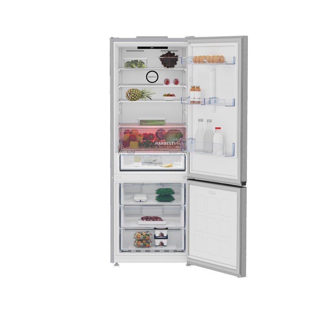 RCNE625XB || Réfrigérateur Combiné Beko - 490L - NoFrost - 70cm - Silver – Image 4
